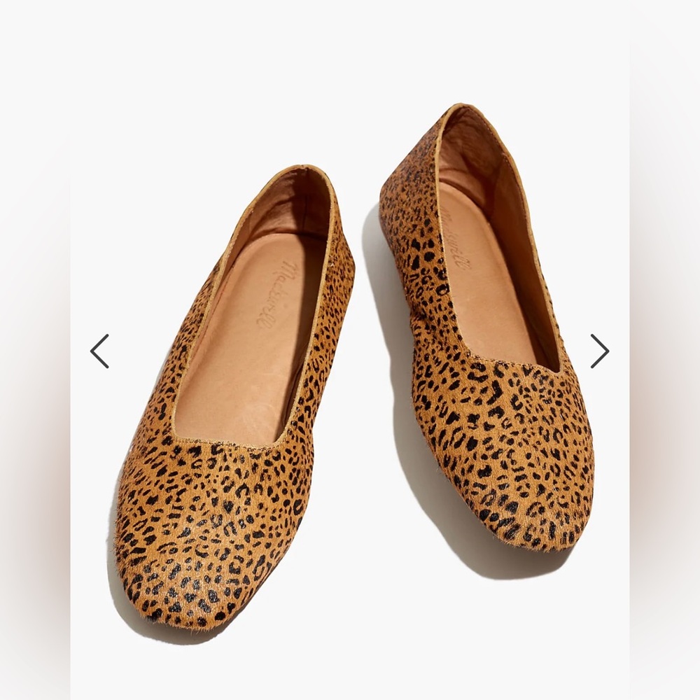 Madewell Cory Flat in Leopard Calf Hair